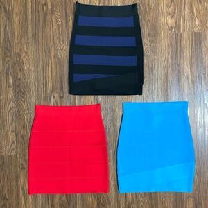 BCBGMaxAzria Pencil Skirts Simone Silvie Alina Bundle of 3 Size Small